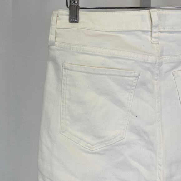 NWT QUINCE Bella Stretch Straight Jeans Organic Cotton Denim Cloud White Size 29 - Picture 8 of 11
